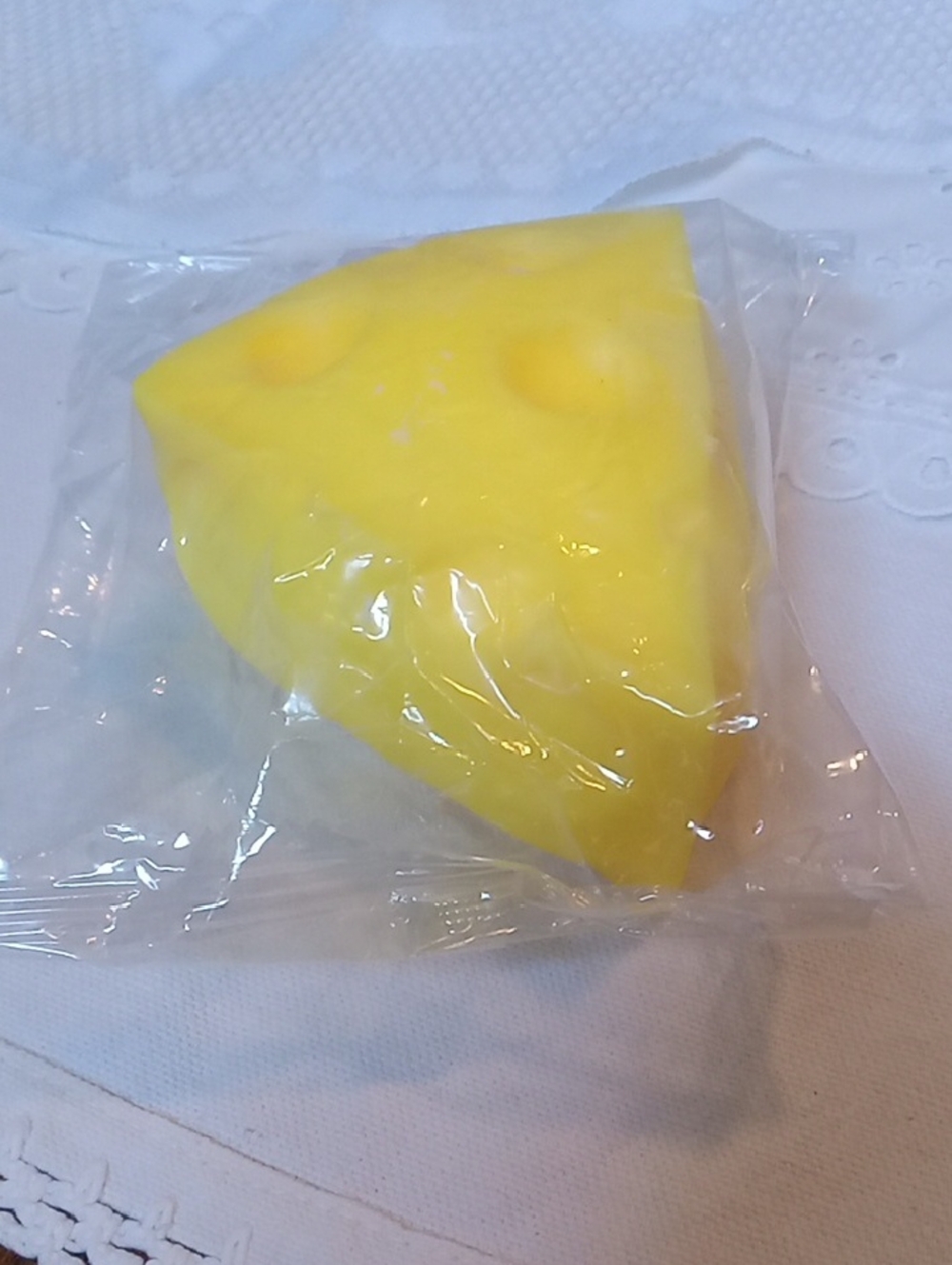 Cheese Wedge Squishy Toy